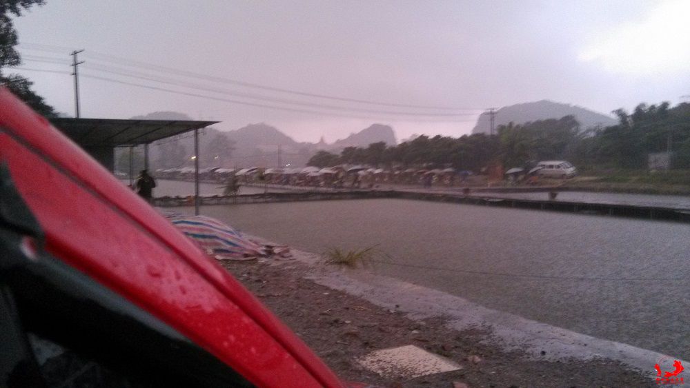 雨大没法下车